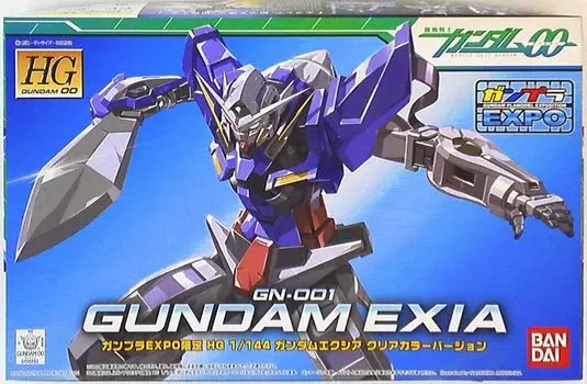 HG Mobile Suit Gundam OO Gundam EXPO Limited Gundam Exia Clear Color Version 1/144 GN-001