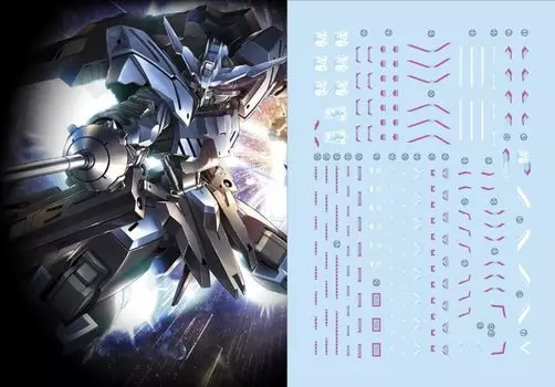 HG RG EG Robot MS Yukisha Detail Up Water Transfer Decal HG Gundam Vidal Fluorescent!! 1/144 (для 1/144 HG-60) [Элемент]