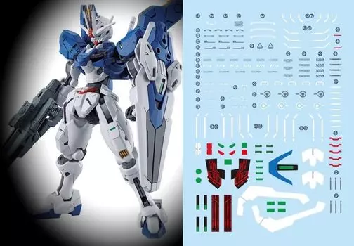 HG RG EG Robot MS Yukisha Detail Up Water Transfer Decal HG Gundam Aerial Fluorescent!! 1/144 (для 1/144 (Отремонтированный тип) HG-75) [Элемент]