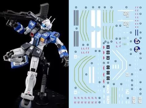 HG RG EG Robot MS Yukisha Detail Up Water Transfer Decal HG GM Cannon Rocket Bazouga Equipment Флуоресцентный!! 1/144 (для 1/144 HG-33) [Элемент]