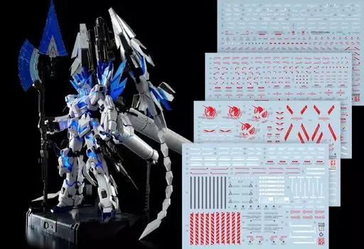 HG RG MG PG RE HiRM Robot MS Water Transfer предупредительная наклейка для детализации шаблона для PG Unicorn Gundam Perfectibility Divine расширение (КРАСНЫЙ 1/60 RX-0 и
