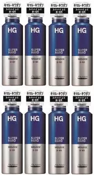 HG Super Hard Mousse для жестких волос 180 г x 8 шт. [Оптовая закупка]