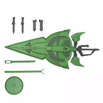 HGBDR Gundam Build Divers ReRISE mass-produced Zionic Sword 1/144 scale color-coded plastic model