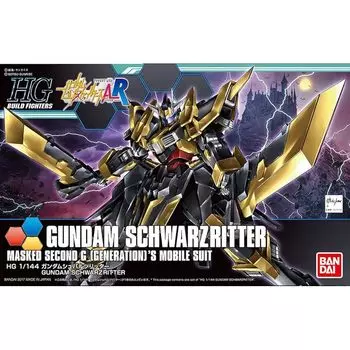 HGBF Gundam Build Fighters AR gundam schwarzritter масштаб 1/144 Цветная пластиковая модель