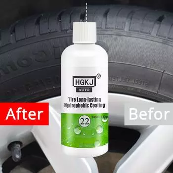 HGKJ-22 100 мл покрытие для шин, инструменты для чистки автомойки, агент для нанесения краски, восстановление, долговечные инструменты для гидрофобного покрытия