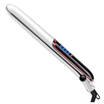 HGmeng Керамический утюжок для волос, прямой, 25 мм, пластина, отрицательные ионы, прямой, 4 настройки, автоматическое отключение питания, вращение, мини-утюжок для волос, 2 направления, салонный лунный утюжок для волос