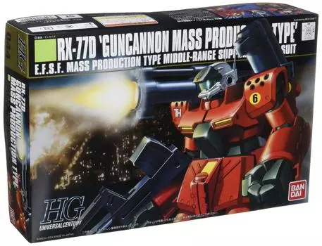 HGUC 1/144 RX-77D Guncannon серийный тип (Мобильный костюм Gundam 0080 Война в кармане)