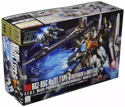 HGUC Мобильный доспех Гандам UC Rezel C Тип Защитник b Машина, развернутая Revil Масштабная пластиковая модель RGZ-95 Unit/General 1/144 Предварительно окрашенная
