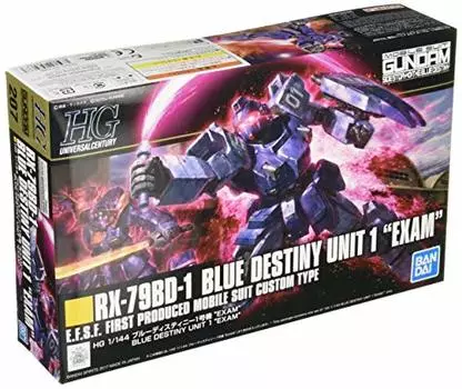 HGUC Mobile Suit Gundam Gaiden Sengen no Blue Blue Destiny Unit 01 EXAM 1/144 scale color-coded plastic model