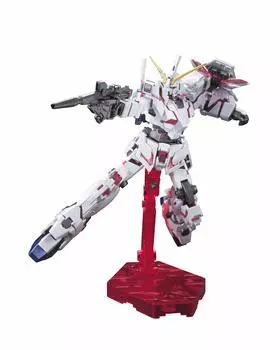 HGUC Mobile Suit Gundam UC Unicorn Gundam Destroy Mode Titanium Finish Scale Color Coded Plastic Model RX-0 1/144