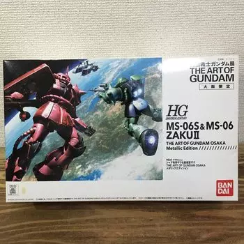 HGUC Zaku Mass Production Zaku THE ART OF GUNDAM OSAKA Metallic Edition Plastic Model Suit Gundam Exhibition THE ART OF GUNDAM Osaka 1/144 Char s &
