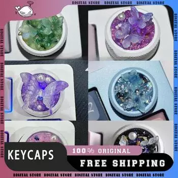 Hi75 Knob Butterfly Keycaps Hi75 Mechanical Gamer Keyboard Keycaps Customized Keycap Gaming Office Keyboard Accessories Keycaps чёрный