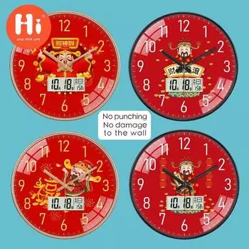 Hi 12-дюймовые светодиодные настенные часы, пластиковые часы, домашний декор, бесшумные настенные часы для гостиной, спальни, дизайн современного искусства
