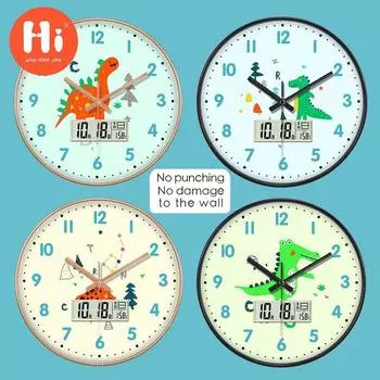 Hi 12-дюймовые светодиодные настенные часы, пластиковые часы, домашний декор, бесшумные настенные часы для гостиной, спальни, дизайн современного искусства