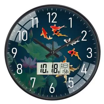 Hi 12-дюймовые светодиодные настенные часы, пластиковые часы, домашний декор, бесшумные настенные часы для гостиной, спальни, дизайн современного искусства