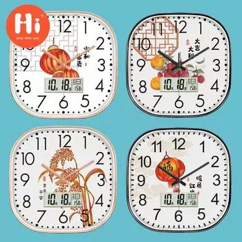 Hi 12-дюймовые светодиодные настенные часы, пластиковые часы, домашний декор, бесшумные настенные часы для гостиной, спальни, дизайн современного искусства