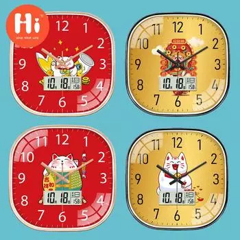 Hi 12-дюймовые светодиодные настенные часы, пластиковые часы, домашний декор, бесшумные настенные часы для гостиной, спальни, дизайн современного искусства