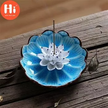 Hi Lotus курильницы Joss Stick держатель для благовоний домашний декор арома-курильница ароматерапия FragranceHi A