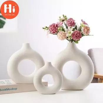 Hi Nordic INS керамическая ваза для лица креативный ретро цветок современный минималистичный домашний декор цветочный контейнер S розовый