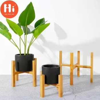 Hi Rack Держатель Горшок Бонсай Домашний Сад Деревянный Цветок Крытый Дисплей Стенд Для Растений Полка S
