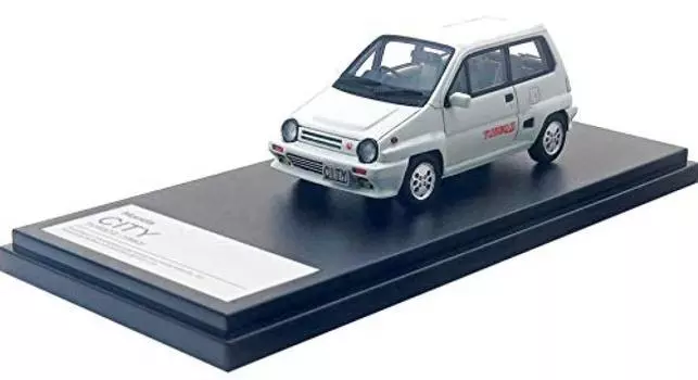 Hi Story Honda CITY TURBOII греческий белый готовый продукт 1/43 (1983) белый