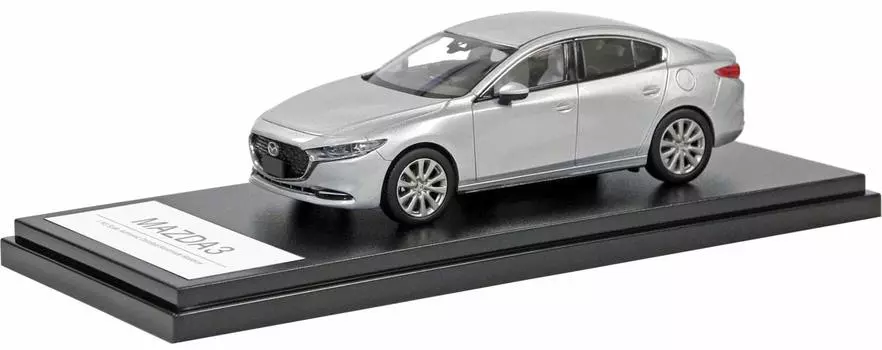 Hi Story MAZDA3 SEDAN Sonic Silver Metallic Готовый продукт 1/43 (2019) серебряный