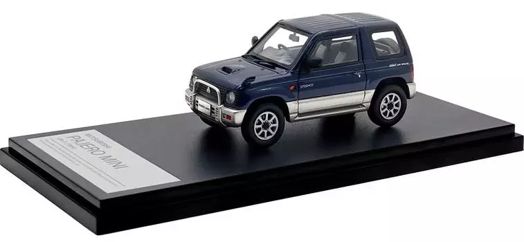 Hi Story Mitsubishi Pajero MINI Mariana Silver Готовый продукт 1/43 VR-II (1994) Синий/Симфонический