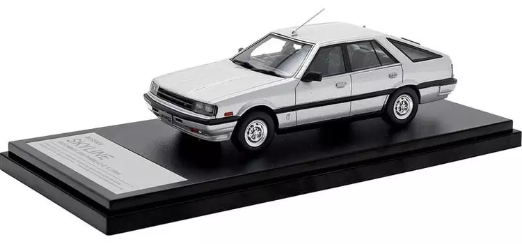 Hi Story Nissan Skyline HATCHBACK 2000 TURBO Silver Metallic Finished Product 1/43 GT-E X (1984)