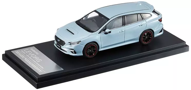 Hi Story Subaru LEVORG Sports Style Accessories Cool Gray Khaki Готовый продукт HS331KH 1/43 (2020) чёрный