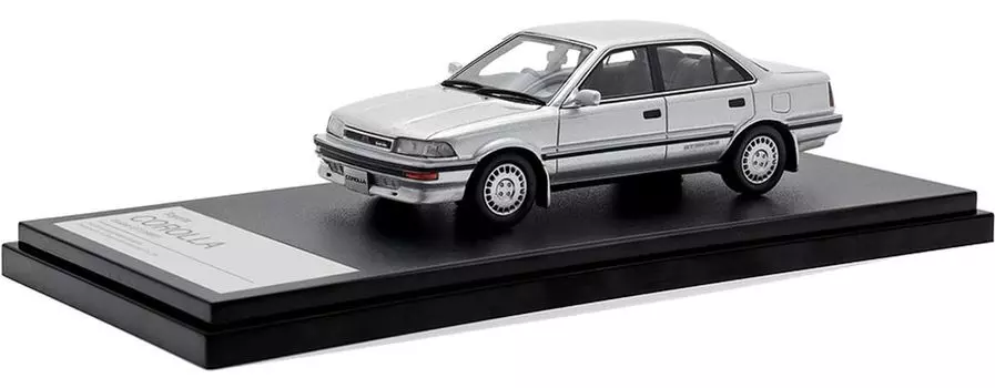 Hi Story Toyota Corolla Sedan GT Customized Silver Готовый продукт 1/43 (1987)