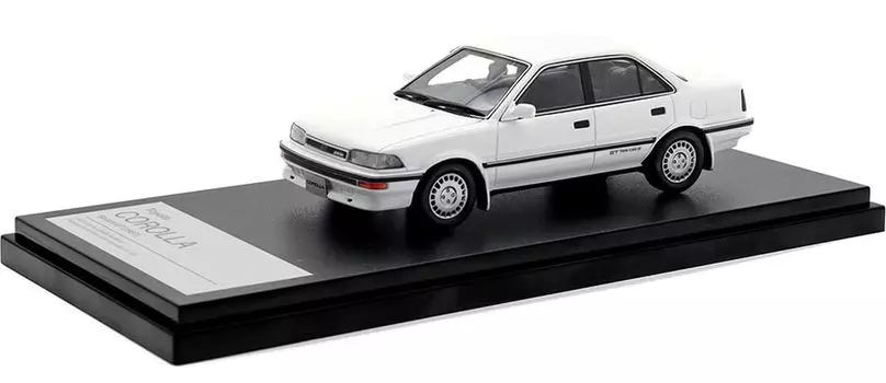 Hi Story Toyota Corolla Sedan GT Super White II Полный продукт 1/43 (1987)