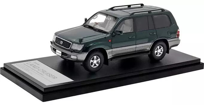 Hi Story Toyota Land Cruiser темно-зеленый серый металлик Готовый продукт 1/43 VX-LIMIT G-SELECTION (2000) Слюда/Средний