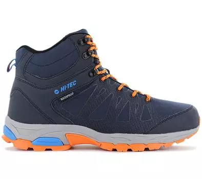HI-TEC Raven Mid WP Softshell — водонепроницаемые — мужские походные туфли синие 0006888-032 ORIGINAL