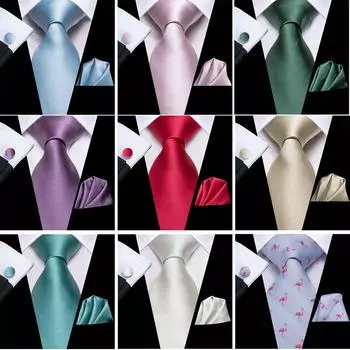 Мужской свадебный набор-галстук и платок N-0206