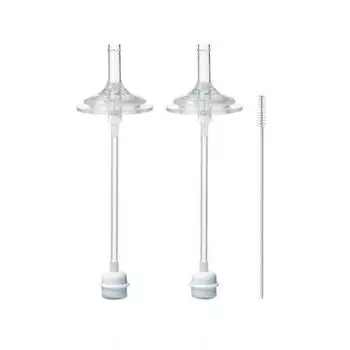 Hi-Vee Double Heart Gromimi U-образный совместимый набор сменных соломинок для 2 этапов, 2 шт., 1 комплект