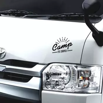 Hiace Light Car Van General Purpose Car Dress Up Наклейка Decal Seal Outdoor Camping C3 [МАГАЗИН KAIMIRU] (черный)