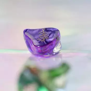 HiByMusic wired earphones Lasya compatible [] re-cable (purple)