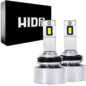 HID Shop H8 H11 H16 противотуманная фара светодиодная ананасовая желтая взрывная лампа 13100 лм 12 В совместимая с инспекцией транспортного средства серии Q 2 шт. 1 комплект
