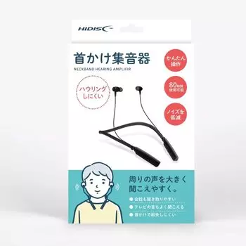 HIDISC Звукосниматель на шею Звукосниматель Простое управление Шумоподавление Черный HDTW4 чёрный