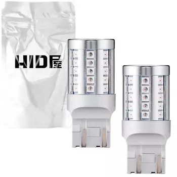 HIDya T20 Двойная светодиодная лампа стоп-сигнала Задний фонарь Красный Красный Двойная лампа 12 В Совместимость с автомобильным техосмотром Светодиодные лампы Набор из 2 шт. красный