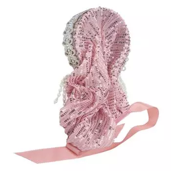 Хиджаб для женщин элегантный эластичный гибкий мягкий шелковистый горячий стразы бант мусульманская повязка на голову женская шляпа розовый