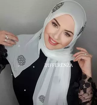 Хиджаб для женщин, аксессуары, шаль, абайя, мусульманская одежда, Турция, шифон, вышитая, всесезонная женская мусульманская кепка, хиджаб, тру...