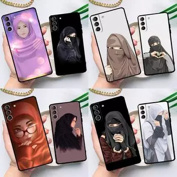Хиджаб Лицо Мусульманский Исламский Чехол Для Samsung Galaxy S23 S22 S20 S21 Ultra S8 S9 S10 Note10 Plus Note20 Ultra S20 FE Чехол Galaxy S8 Plus