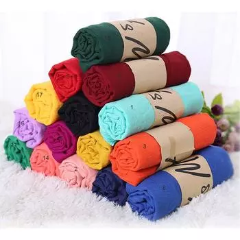 Хиджаб шаль 18 цветов модный шрам женские подарки шарф новые модные аксессуары