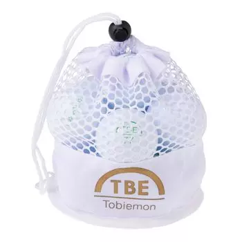 Hiemon TOBIEMON Golf Ball Officially Licensed Ball 2 Pieces 1 Dozen with Mesh Bag (Tobiemon) (12 Balls) (White)