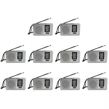 HiFi двухдиапазонный AM FM музыкальный плеер Teleskopantenne Mini Radio Eingebauter Lautspr