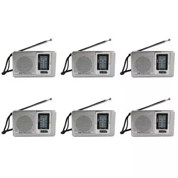 HiFi двухдиапазонный AM FM музыкальный проигрыватель телескопическая антенна мини-радио встроенный динамик
