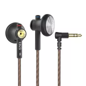 HiFi гарнитура мониторные наушники NiceHCK EB2S 3,5 мм штекер плоские наушники проводные наушники, 1DD 3.5mm чёрный