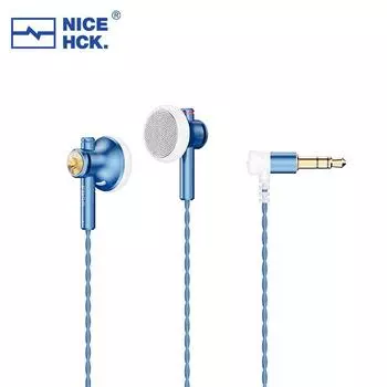 HiFi гарнитура мониторные наушники NiceHCK EB2S Pro 3,5 мм штекер плоские наушники проводные наушники, 1DD 3.5mm