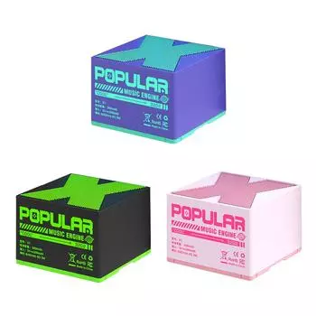 HIFI Sound Box Player Bluetooth-совместимый диапазон 5,0 10M BT Прочный для использования на открытом воздухе розовый